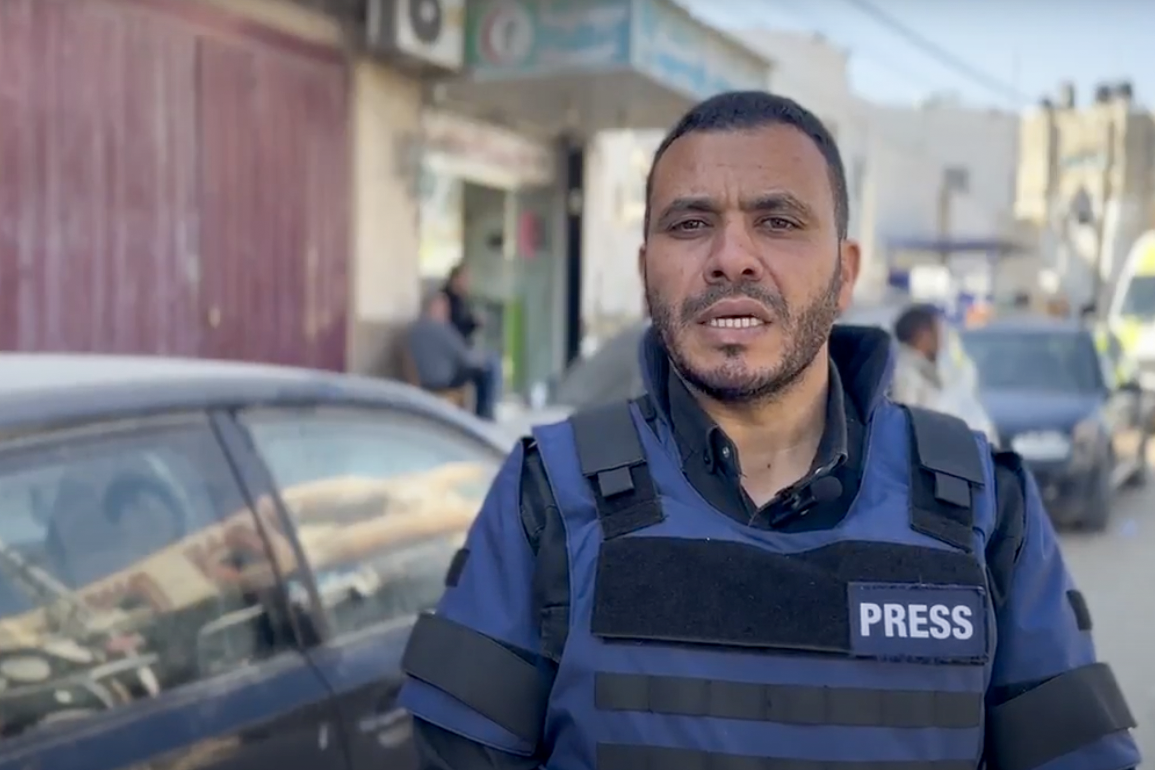 Journalist Alaa Salameh is from Rafah but has moved up and down the Gaza Strip to cover the war